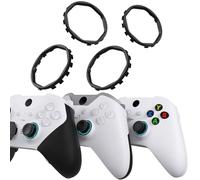 Anillos Acentos de Palancas con Puertas Octogonales Rediseñadas para Xbox Elite Series 2 Core, para Elite Series 2, para Xbox Elite, para eXtremeRate ASR Carcasa para Xbox Series X/S(Negro)