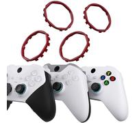 Anillos Acentos de Palancas con Puertas Octogonales Rediseñadas para Xbox Elite Series 2 Core, para Elite Series 2, para Xbox Elite, para eXtremeRate ASR Carcasa para Xbox Series X/S(Rojo)