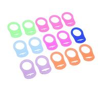 Anillos Adaptadores de Chupete de Silicona, Adaptador de Clip de Chupete Simple Práctico 15 Piezas para Chupetes de Bebé para Bebés