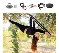Anillos aéreos de 80/85/90/95/100 cm, con Soporte de Montaje para Techo, Juego de Anillos para Columpio de Yoga, Apto para niños, Adultos, Bailarines y Aficionados al Yoga, Anillos aéreos pr