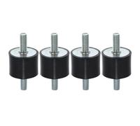 Anillos Amortiguadores 4 Uds M8 amortiguador aislador de goma antivibración para coche montaje bobina soportes amortiguadores para compresores motores VV(40X30 M10 4PCS)