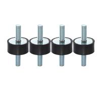 Anillos Amortiguadores 4 Uds M8 amortiguador aislador de goma antivibración para coche montaje bobina soportes amortiguadores para compresores motores VV(30X20 M8 4PCS)
