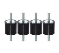 Anillos Amortiguadores 4 Uds M8 amortiguador aislador de goma antivibración para coche montaje bobina soportes amortiguadores para compresores motores VV(30X30 M6 4PCS)