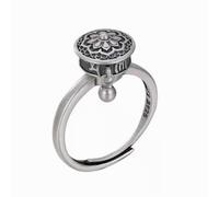 Anillos antiestrés con rotación de asiento de loto para aliviar la ansiedad y gestionar el estado de ánimo