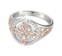 Anillos apilables, aleación de zinc versátil y moderna, anillos de nudo de retorno para mujeres, adolescentes, niñas, madre, hermana, esposa, amigos, abuela, hogar, viajes, Refer to