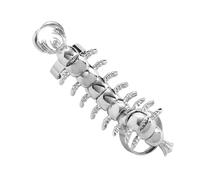 Anillos articulados de ciempiés, diseño único de articulaciones móviles, estilo vintage, joyería de moda para hombres y mujeres vanguardistas
