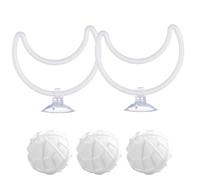 Anillos Betta, ejercicios de acuario, juego enriquecedor, de fijación de succión, neumáticos flotantes de entrenamiento de natación, estimulador de alimentación interactivo, de acuario