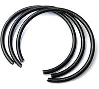 anillos circulares, anillos metálicos, Spring Steel Round Snap Rings Pack Of 5 Wire Diameter 3.2mm For Shaft OD 50.3-218mm(3.2x59.8x4)