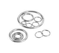 Anillos circulares de acero inoxidable 304, M5 y M6, de 1 a 5 piezas, con soldadura sólida, anillo de hierro, para redes de pesca, de 25 a 500 mm.(M6x250mm-(2Pcs))