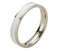 Anillos Con Piedras Accent Couples Anillo Acero Inoxidable Anillos De Silicona Gafas, B, Metal, Sin piedra preciosa