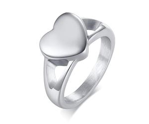 Anillos con urna en forma de corazón para mujer, anillo con cenizas de metal de acero inoxidable abierto, regalo recuerdo para ella Durability And Professional