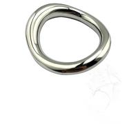 Anillos curvos para el pene Anillo de testículo Anillo de bellota Anillo para el pene Mejora la erección y retrasa la eyaculación Ensanchador de escroto de acero inoxidable Anillo(A2)