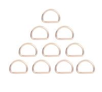 Anillos D Metálicos, 10 Piezas, 15mm, Hebillas Multifuncionales para Correas, Bolsos, Macramé, Collares de Mascotas, Color Dorado, 3x2x1cm