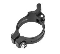 Anillos de abrazadera de desviadores delanteros de bicicletas de fácil instalación, clip adaptador a prueba de óxido para mejorar la suavidad del cambio, aleaciones de aluminio, abrazadera de