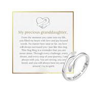 Anillos de abrazo | Joyas de amistad ajustables de aleación de zinc para mujeres. Anillo con un diseño significativo que simboliza el amor y el cuidado, regalo perfecto para adolescentes, amigas