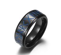 Anillos de Acero de Titanio Luminoso con runas vikingas nórdicas para Hombre, Estilo Punk Hip Hop Retro para Hombre, Novio, joyería de Motorista, Regalo Creativo