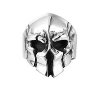 Anillos de Acero de Titanio para Hombre, Casco Espartano, Guerrero, Calavera, Vikingo, Punk, Hip Hop, gótico, para Motorista, Hombre, niño, joyería, Regalo Creativo
