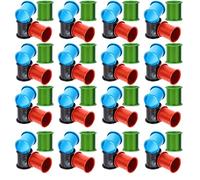 Anillos de aluminio de identificación de palomas, construcción de aluminio y multicolor (colores al azar), 100 unidades, ideales para identificación de palomas, anillos de aluminio de identificación