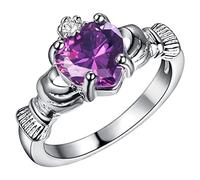 Anillos de amor apilables para mujer, chapados en oro, anillos y anillos para mujer, anillos vanguardistas, 6, Circonia cúbica, Sin piedras preciosas