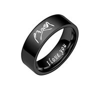 Anillos de amor de acero inoxidable, anillos giratorios de descompresión mano a mano, anillos de boda para mujeres, anillos para hombres, anillos geométricos lisos, tamaño 6 13, paquete de anillos