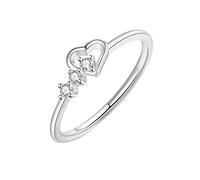 Anillos de amor de plata, anillos de boda huecos para mujer, anillos geométricos, tamaño 5, 10, 3 estados de ánimo, 9, Cobre, Sin piedras preciosas