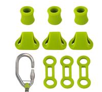 Anillos de bloqueo de cuerda de mosquetón de escalada, equipo de seguridad de alta carga - Kit de paradas de fijación de cuerda de rescate - Para exploración de grupos, fitness, rescate, deportes