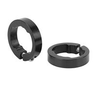 Anillos de Bloqueo de Empuñaduras de Manillar de Bicicleta, 2 Uds., Empuñaduras de Manillar de Bicicleta, Bloqueo de Aleación de Aluminio, Abrazaderas de Bloqueo de Empuñadura de Bicicleta(Negro)