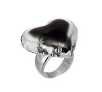 Anillos de boda con forma de corazón, joyería de dedo con apertura adecuada para mujeres y regalos de moda