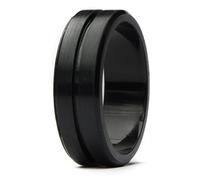 Anillos de boda de silicona, anillos de goma de seguridad, anillo atlético para hombres activos, anillo de ranura fina de 7 mm de ancho, la mejor alternativa para el trabajo, mecánica, deportes