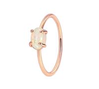 Anillos De Boda Mujer Oro Rosa De 9 Quilates Au375 Ópalo Simple Y Delicado Tamaño 17 De Primera Calidad Para Tía Acción De Gracias Joyas