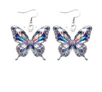 Anillos de boda occidentales para mujer, un par de aretes de ladrillo, aretes personalizados de corazón de melocotón y aretes de plata brillante, aretes formales para mujer, talla única, Acrílico, Sin