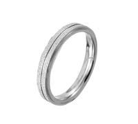 Anillos de boda para hombres, mujeres, hombres y mujeres, acero inoxidable, 5 mm/3 mm, anillo mate con ranura, No es una piedra preciosa