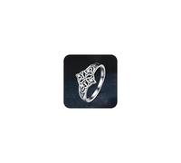 Anillos de boda vintage chapados en plata 925 con nudo de amor celta clásico para mujer, anillos de compromiso solitarios con circonita cúbica de corte princesa para mujer, 7#