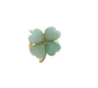Anillos de Bufanda Bufanda de seda con hebilla y trébol cuatro hojas, corbata chal anillo en X imitación Para mujeres(LIGHT BLUE)
