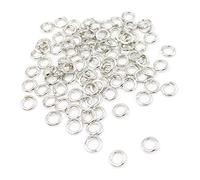 Anillos de caladura abiertos cerrados 500 piezas Conclusiones relativas a la joyería Conclusiones de bricolaje para gargantilla Nec4mm Open Jump Ring Anillo de conexión Anillo Plata 500 Pack Rentable