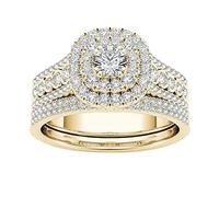 Anillos de capas para mujer, anillos chapados en oro, anillo clásico de circonita con incrustaciones, anillos de música para mujer, h, 6