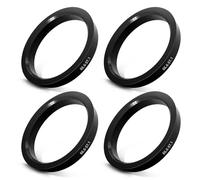 Anillos de centrado de 66,6 a 57,1 mm, 4 unidades de anillos de centrado de plástico compatibles con Volkswagen, Mercedes Benz, Audi, anillos de centrado para llantas de aleación o llantas de acero