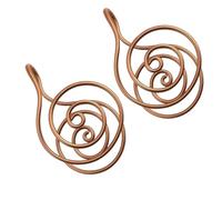 Anillos de cobre en espiral de energía para la mano, anillos de cobre reiki hechos a mano para meditación y trabajo energético, espiral de cobre ajustable para la atención plena, para mujeres, hombres