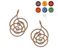 Anillos De Cobre Para Las Manos Con Espiral Reiki Para Meditación Y Sanación Energética, Anillos De Cobre Para Las Manos Con Espiral Reiki, Un Regalo De Extraordinario Significado (2pcs)