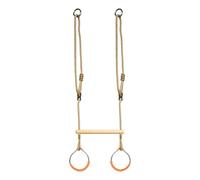 Anillos de columpio de metal para parque infantil al aire libre | Accesorios de juego de columpios de jardín | Curso de escalada Equint | Jungle Gym Balance Activi para niños