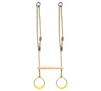 Anillos de columpio - Equipo de Juego de Patio, Anillos de Suspensión de Metal, Juego de Equilibrio de Escalada | Curso de obstáculos de la Jungla para el interior, Marcos