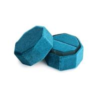 Anillos De Compromiso Wedding Band Box Caja Anillos Terciopelo Para Boda, Propuesta,Compromiso(Light blue-Single)
