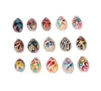 Anillos de concha con trenza para el cabello Accesorios impresos decorativos de moda Colgante de anillo de aro de pelo con concha DIY para el festival de fiesta de
