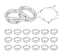 Anillos de conexión para joyas, 20 unidades, herramientas de cobre hechas a mano