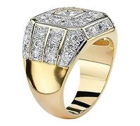 Anillos de coral Anillo único para hombre adolescente anillo de diamantes personalizado joyería de cumpleaños San Valentín Póster clásico de la modernidad de los anillos, 7, Metal, Sin piedras