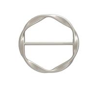 Anillos de corbata de camiseta, anillos de bufanda, broche redondo de metal, pin circular para bufanda, ropa, cinturón de cintura para regalo del día de San Valentín, hebilla de clip para hombres y