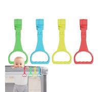 Anillos De Dominadas Para Niños - 4 Anillos Para Levantarse Para Caminar En La Cuna | Prácticos Anilloss Ergonómicos Para Cuna, Herramientas Seguras Para Las Actividades Motoras Y La Diversión De Su H