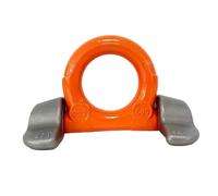 Anillos de elevación de carga pesada, anillo giratorio soldado con puntos de elevación YD092, terminal de elevación soldada de acero de aleación G80, 1 Uds.(10T)