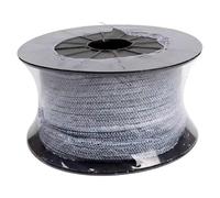 Anillos de empaquetadura fibra trenzada, carbono impregnada PTFE con sello 1M for bombas, válvulas y marinas(14X14MM)