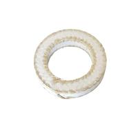 Anillos de empaquetadura fibra trenzada, PTFE blanca mixta - 10 piezas. Material sellado resistente al desgaste for condiciones extremas(ID32mm*OD52mm*10mm)